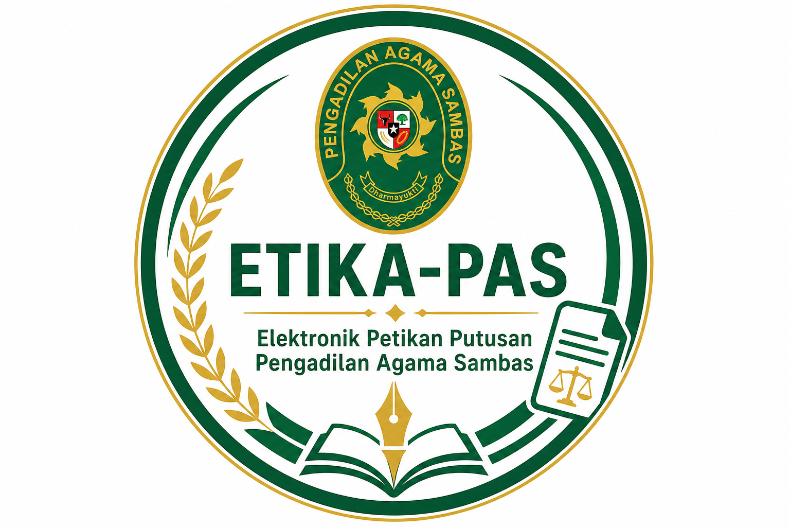 Logo ETIKA-PAS — Elektronik Petikan Putusan Pengadilan Agama Sambas